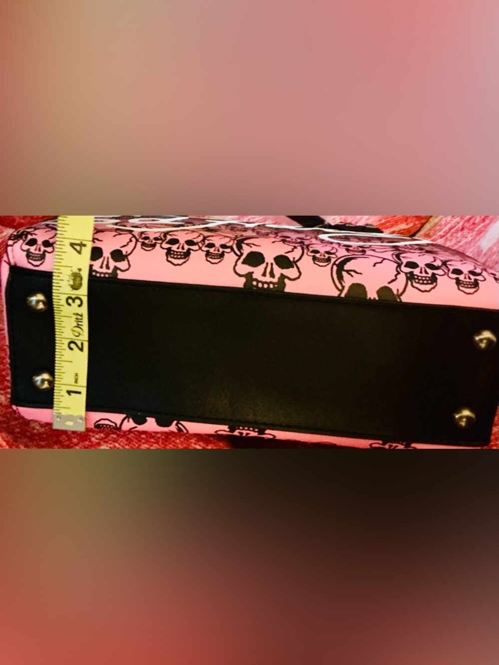 NEW!! Ed Hardy Black and Pink Shoulder Bag - Picture 6 of 7